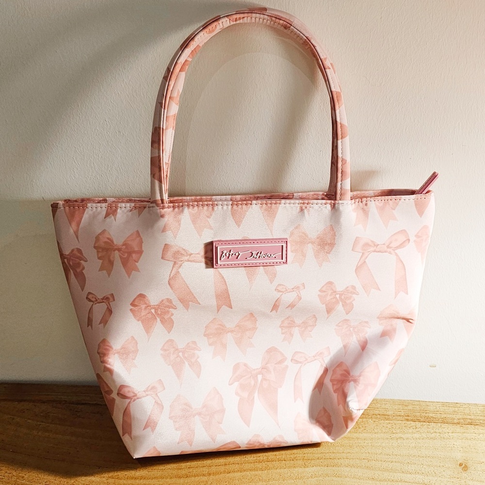 Pink Bow Pattern lunch Bag